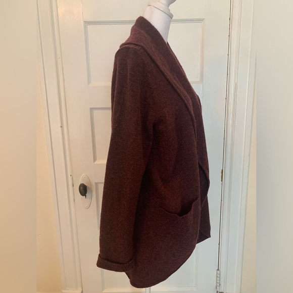 Loft burgundy cardigan sweater - Picture 2 of 8